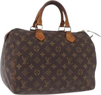 Louis Vuitton Pre-owned Speedy 30 Hand Bag - Dames - Vintage Handtas - Bruin - ONE Size - Leer - Vintage