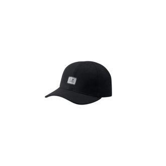 C.P. Company Felted Wool Cap - unisex - Petten - Zwart - ONE Size - Wol - Accessoires