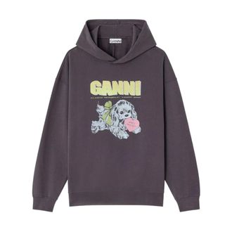 Ganni Mujer, Sudaderas, Gris, Talla: S