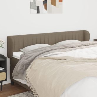 vidaXL Cabecero De Tela Gris Taupe 163x23x78/88 Cm Vidaxl
