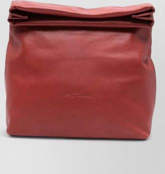 Cortana leather clutch bag