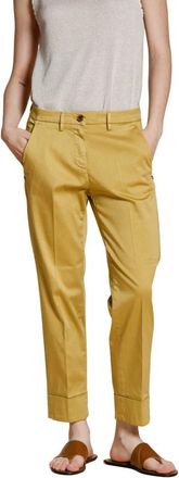 Mason's New York Carrot Chino Broek - Dames - Chinos - Geel - XL - Katoen - Broeken