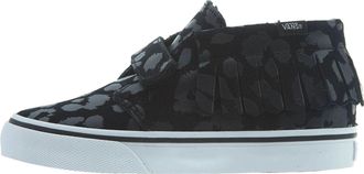 Vans (TD) Vans Chukka V Moc Leopard Suede Skate Shoes Black VN000308-ONX
