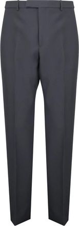 Gucci Straight Fit Technical Panama Pantalon - Heren - Nette broeken - Grijs - XL - Leer - Broeken
