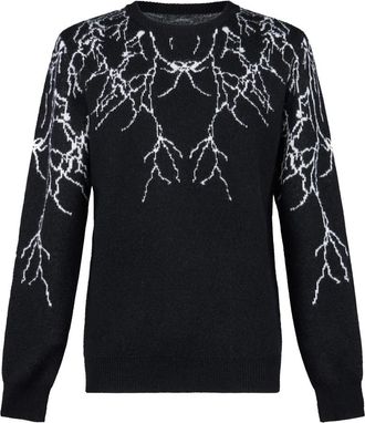 Phobia Archive Lightning Jumper Sweater - Heren - Ronde hals truien - Zwart - XL - Polyester - Truien & Vesten