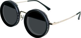 Generic Adjustable Tint Sunglasses, UV Damage Reduction, Black, Adjustable Polarised Sunglasses, Anti-Glare, Lightweight Round Frame, For Men While Driving, B