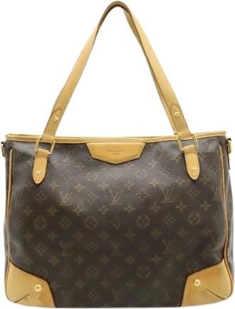Louis Vuitton Pre-owned Tote Bags, female, Brown, Size: ONE SIZE Pre-owned Plastic Tote Bag