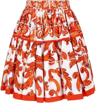 Dolce & Gabbana Gonna Mini Majolica