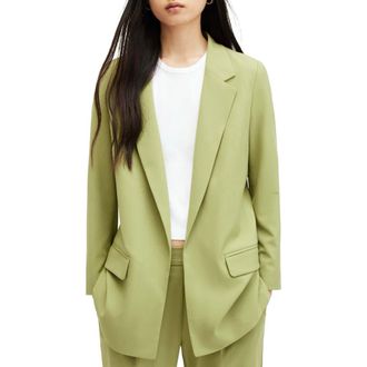 AllSaints Aleida Blazer in Olive Green at Nordstrom Rack, Size 8