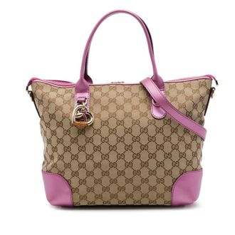 Gucci Pre-owned Gucci GG Canvas Heart Bit Satchel Ladies LY7BDGCAK8L9N0BM