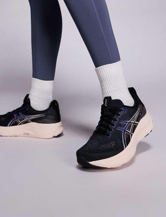 Asics Gel-Kayano 32 - Sneakers da corsa nere e rosa perla-Nero
