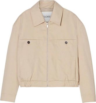 Closed Jassen, unisex, Beige, M, Katoen, Blouson Jacket