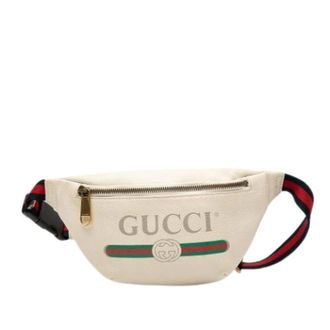 Gucci Pre-owned Belt Bags, female, White, Size: ONE SIZE Pre-owned Vintage Belt Bag