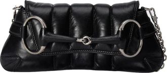 Gucci (WMNS) Gucci Horsebit Chain Small Shoulder Bag Black 764339-AACU1-1000