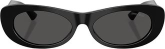 Jimmy Choo London Dark Grey Oval Ladies Sunglasses JC5038BU 500087 54