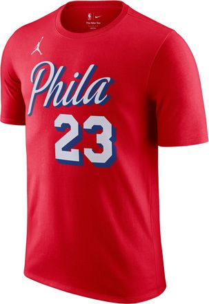 Nike x LeBron James Philadelphia 76ers NBA Essential T-Shirt University Red DV5790-670