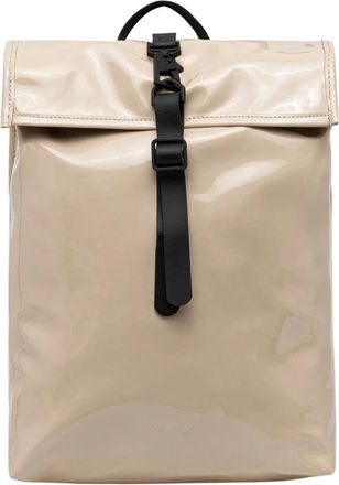 Rains Tassen, unisex, Beige, ONE Size, Polyester, Rolltop Rugzak Mini