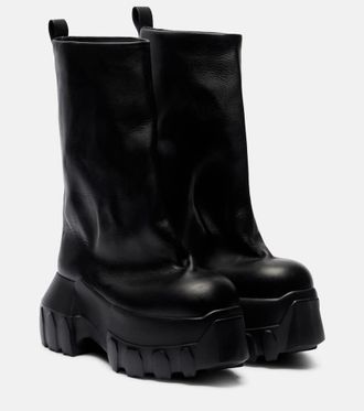 Rick Owens Mega Tractor leather mid-calf boots