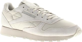 Reebok Womens Trainers Classic Leather Lace Up steely fog - White - Size UK 2.5