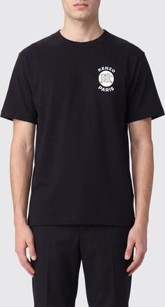 Kenzo Crewneck Cotton T-Shirt with Front and Back Contrast Logo