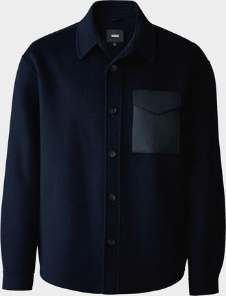 Mackage Men & apos;s Emmanuel Double-Face Wool Overshirt
