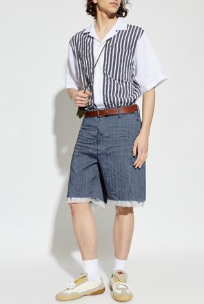 Dsquared2 Shorts With A vintage Effect, Mens, Navy Blue