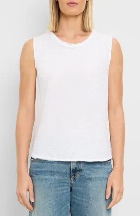Michael Stars June Supima Cotton Slub Jersey Tank in White at Nordstrom