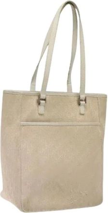 Dior Pre-owned Tote Bags, female, Beige, Size: ONE SIZE Pre-owned Trotter Canvas Tote Bag
