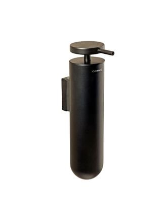Cosmic Cosmic - Dispensador De Jab&oacute;n Negro Mate Geyser Dual Smartfix (185ml)