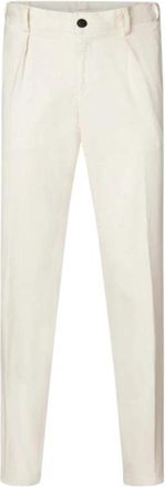 Profuomo Stretch Twill Chino - Heren - Chinos - Beige - L - Katoen - Broeken