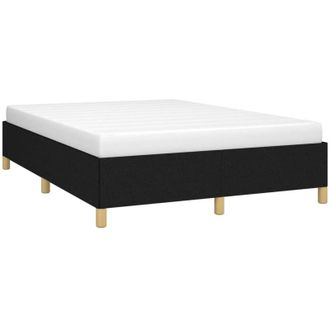 vidaXL Cama Sin Colch&oacute;n Tela Negro 140x200 Cm Vidaxl