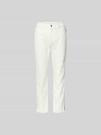 Paco Rabanne Bootcut Fit Jeans in verk&uuml;rztem Design in Weiss, Gr&ouml;&szlig;e 25