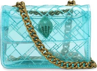 Kurt Geiger Micro Kensington Vinyl Crossbody Bag in Turquoise/aqua at Nordstrom