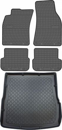 OEM Juego De Alfombrillas De Goma Para Coche Y Maletero Para Audi A6 C6 Kombi (de Junio De 2006 A 2011)