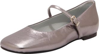 Poesie Veneziane Ballerina Maryjane - Dames - Ballerinas - Grijs - 37 EU - Leer - Schoenen