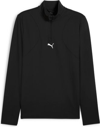 Puma Sweatshirt PUMA M CLOUDSPUN 1/4 ZIP, Herren, Gr. XL, schwarz (puma schwarz), Interlock, Obermaterial: 77% Polyester, 23% Elasthan, regular fit normal,
