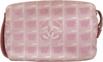 Chanel Pink Nylon Pouch (Pre-Owned)