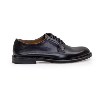 Doucal's Veterschoenen - Heren - Nette schoenen - Zwart - 40 1/2 EU - Leer - Schoenen