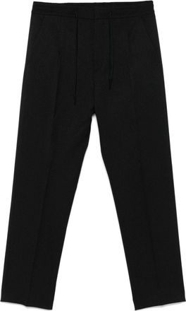 HUGO BOSS pleat-detail trousers - Black