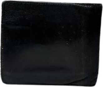 Gucci Pre-owned Vintage Bifold Portemonnee - Heren - Vintage Accessoires - Zwart - ONE Size - Leer - Vintage