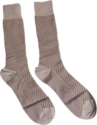 Dolce & Gabbana Luxe Logo Mid Calf Sokken - Heren - Sokken - Bruin - ONE Size - Ondergoed