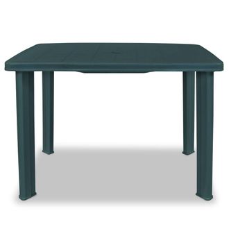 Berkfield Home Garden Table Green 101x68x72 cm Plastic | Size: 101 x 68 x 72 cm