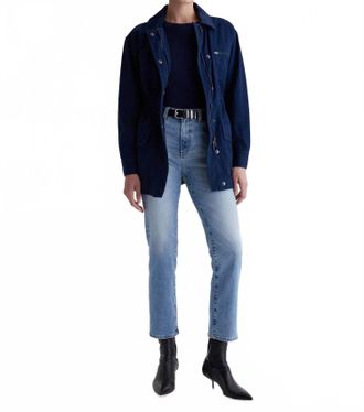AG - Adriano Goldschmied Saige Wide Leg Crop Jean In 22 Year Whisper