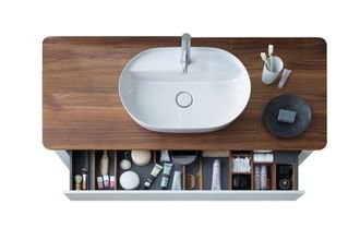 Duravit Duravit - Luv Meuble Sous-lavabo Vertical Lu9566, 1338 X 570 Mm, 1