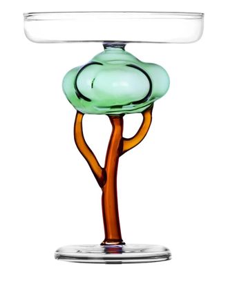 Ichendorf baobab footed plate (16cm) - unisex - Borosilicate Glass - One Size - Green