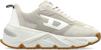 Diesel Schoenen, Dames, Beige, 39 EU, Leer, S-Savannah Tulu Platform Sneakers