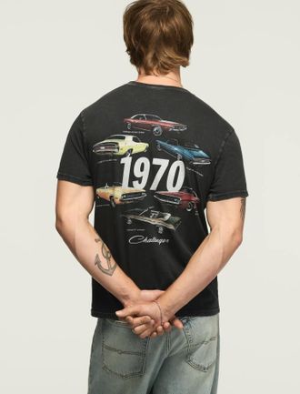 Lucky Brand Mens Dodge Challenger Tee