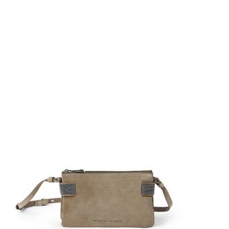 Brunello Cucinelli Essence mini shoulder bag in Light Brown at Nordstrom