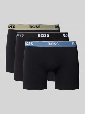 HUGO BOSS Trunks aus Baumwoll-Mix im 3er-Pack in Oliv, Gr&ouml;&szlig;e XXL