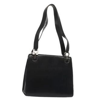 Ferragamo Pre-owned Shoulder Bags, female, Black, Size: ONE SIZE Pre-owned Shoulder Bag